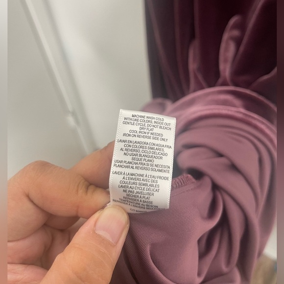 Nwt TAYLOR Velvet Cowl Neck Maxi Dress NWT size 14 Wine tasting - Picture 6 of 8